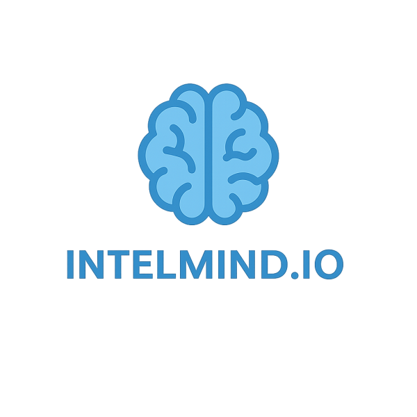 Logo IntelMind — cerebro + INTELMIND.IO