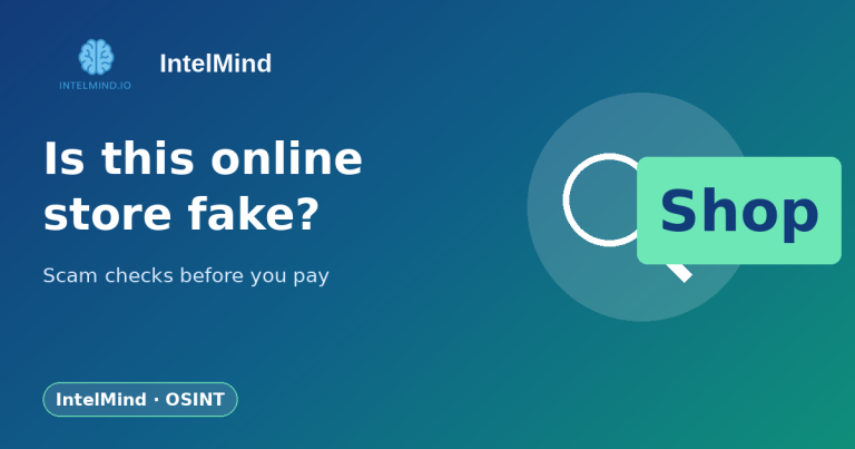 How to tell if an online store is fake: scam checks before you pay