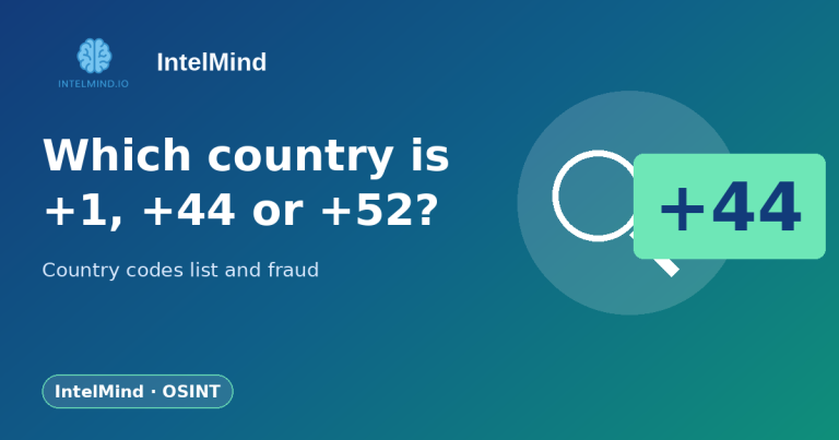 Country codes list: which country is +1, +44 or +52