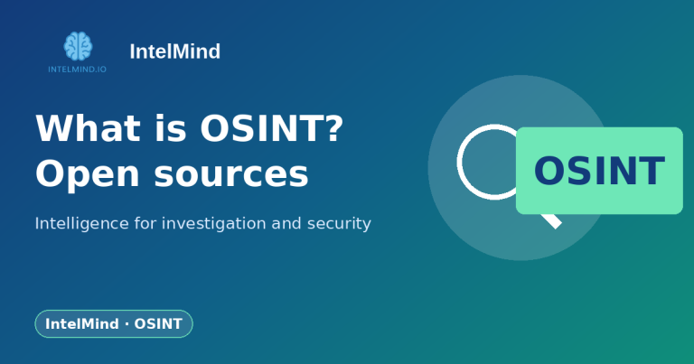 What is OSINT: open source intelligence for investigation and cybersecurity